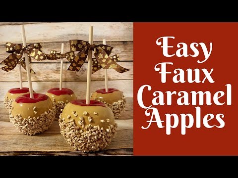 Fall Crafts: Easy Faux Caramel Apples