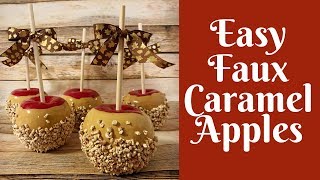 Fall Crafts: Easy Faux Caramel Apples screenshot 4