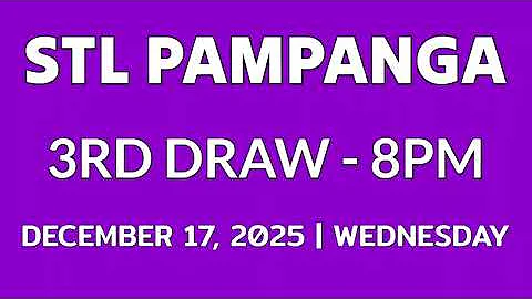 STL Pampanga result today 8pm draw December 17, 2025 evening result 3rd draw Philippines