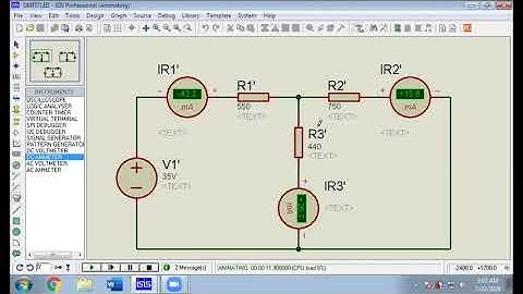 SIMULASI TEORAMA SUPERPOSISI (PROTEUS)