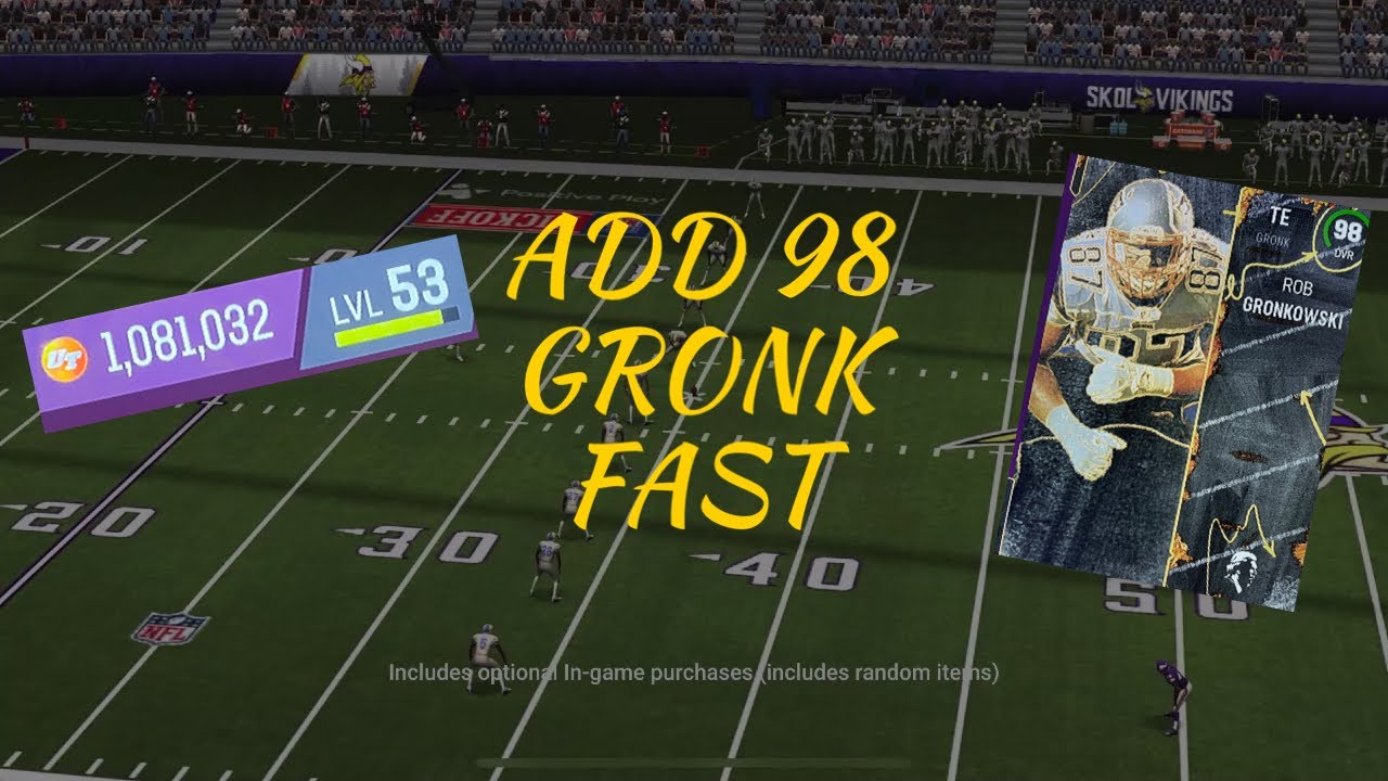 HOW TO GET 98 GRONK FAST!! - YouTube