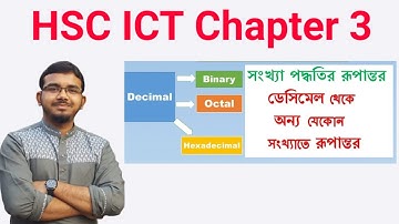 HSC ICT chapter-3 part-1Lecture-6 | Decimal to Binary Octal Hexa |ডেসিমেল থেকে অন্য সংখ্যা রূপান্তর