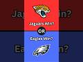Would You Rather? FREE NFL Picks Today 11/3/24 NFL Football Picks and Predictions Jaguars and Eagles