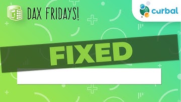 DAX Fridays! #67: FIXED
