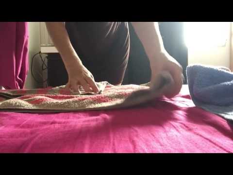 pliage-serviettes-enroulées.