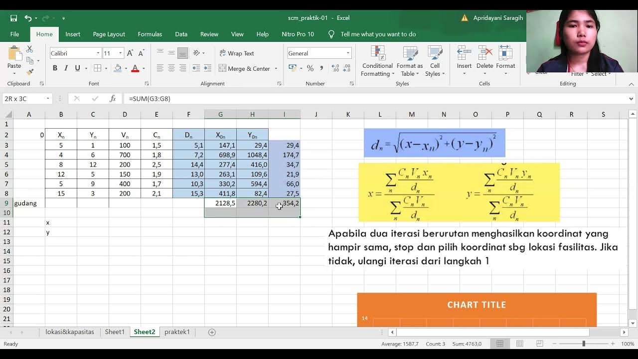 MENCARI LOKASI MENGGUNAKAN PENDEKATAN GRAVITY LOCATION MODEL MS EXCEL