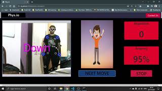 Monitoring Physiotherapy Exercises - PoseNet model