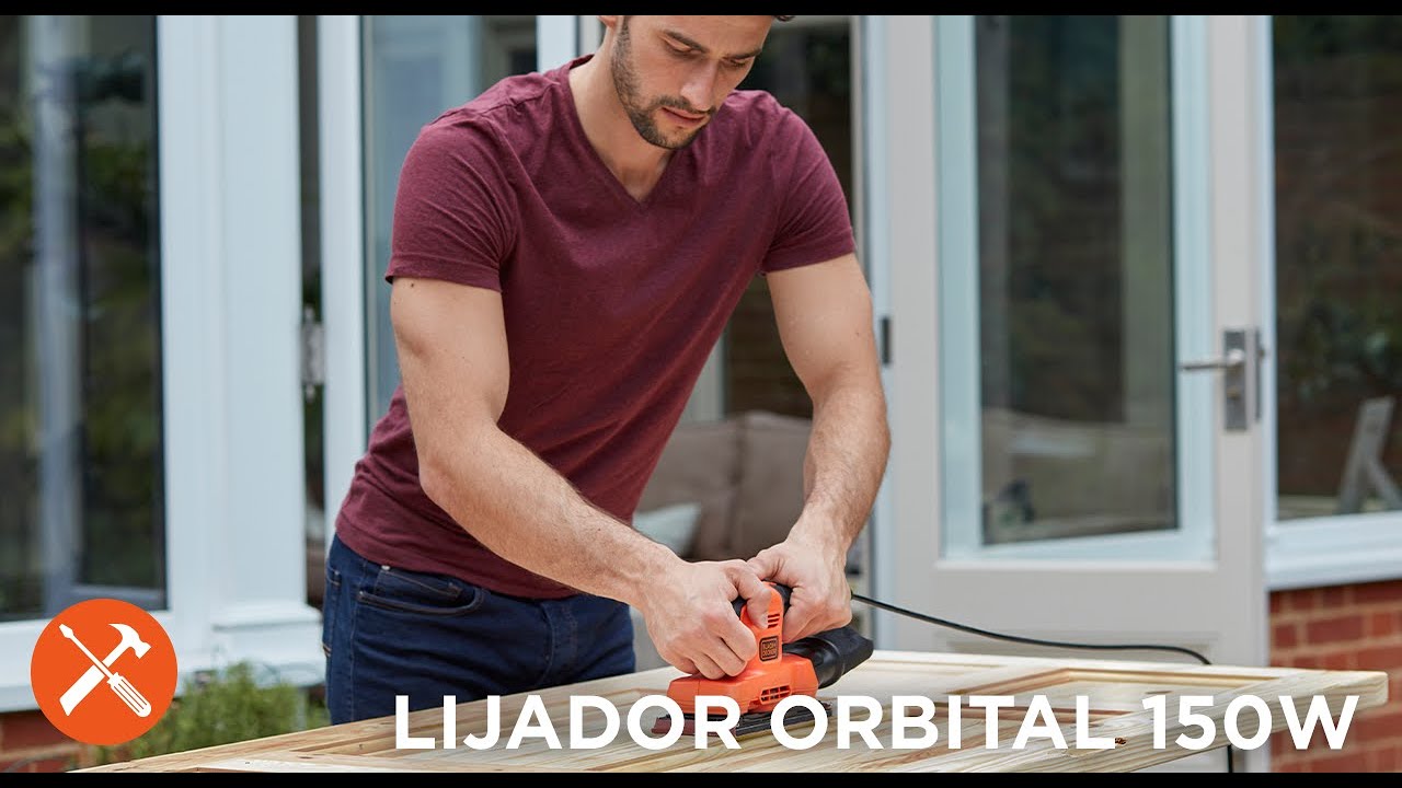 Lijadora Orbital Black Decker Bew220 150w Con Bolsa