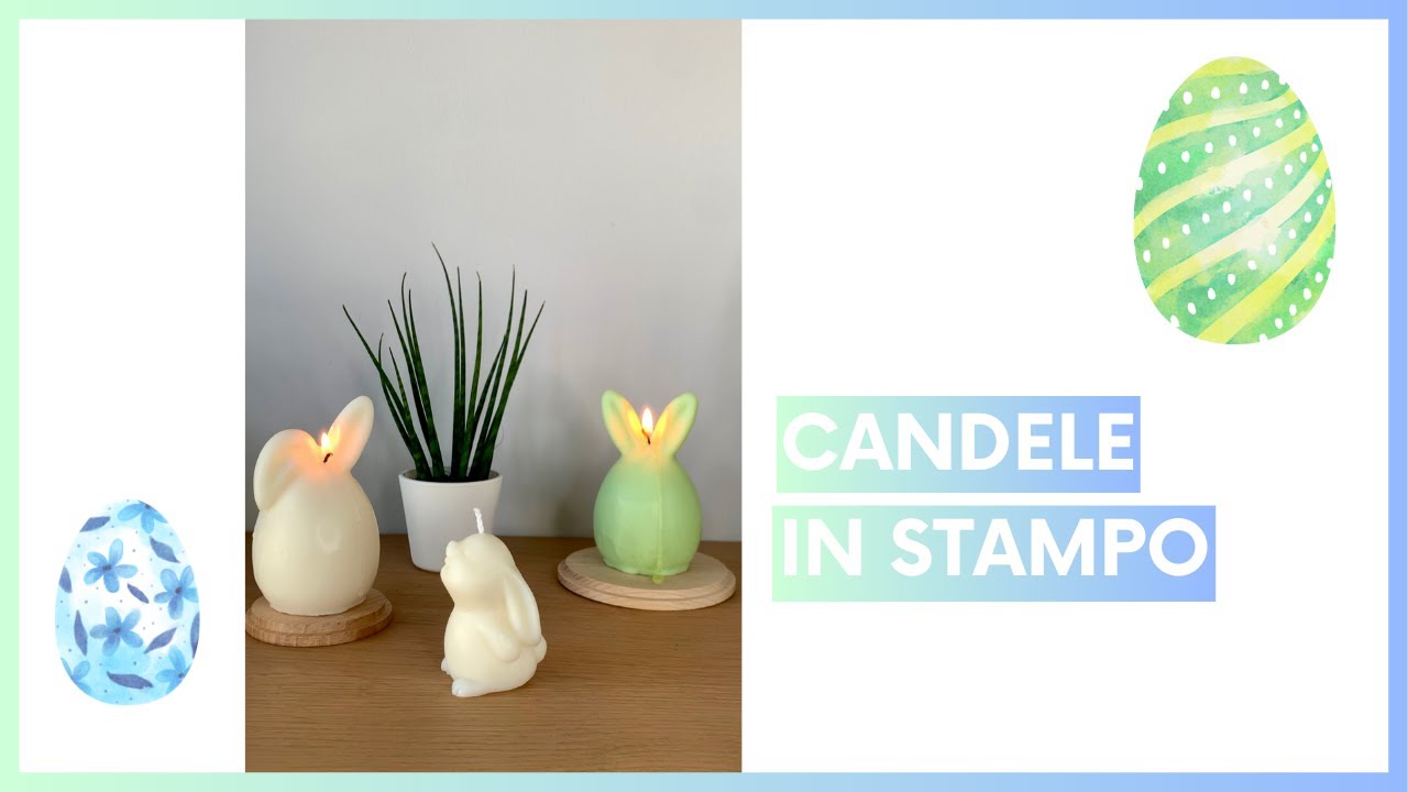Come fare delle candele in stampo | Coniglietti di Pasqua