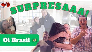 Cheguei no Brasil de surpresa depois de 2 anos no Canada!