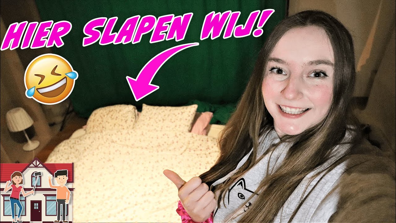 DE EERSTE KEER SLAPEN IN HET HUIS!  