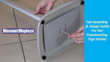 Full Assembly  & Usage Guide For Our Freestanding  Sign Holder