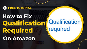 Fix Qualification Required in Stranded Inventory Amazon FBA UK