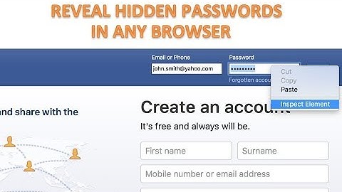 How to Reveal Hidden Password (Asterisks) in any website