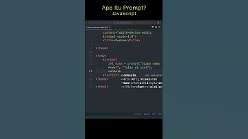 Tutorial JavaScript Dasar – Fungsi Prompt() untuk Input User
