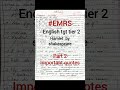 Emrs english tgt tier 2#shorts #emrs2025 #kvstgtpgt #emrs #trendingshorts