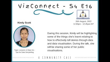 VizConnect LESSONS IN DATA VIZ: TIPS FOR DATA STORYTELLING