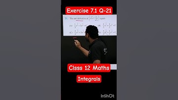 Exercise 7.1 Question 21 Class 12 Integration #class12maths #integration #integral #calculus #shorts