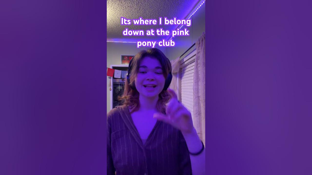 PINK PONY CLUB 🩷 #asl #music #cover #song #lyrics #chappellroan #songs #coversong #signwithme