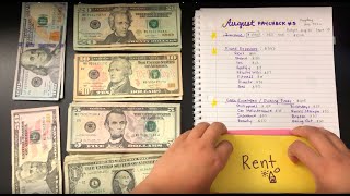 AUGUST Paycheck #3 | My First Cash Envelope | Dave Ramsey Inspired