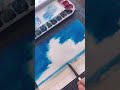 Clouds  with watercolor