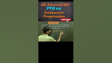 JEE Advanced 2017 Arithmetic Progression Question  #jeeadvanced #iit #iitjee #jeemain #shorts