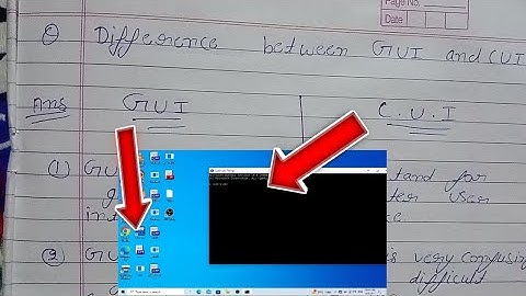 | Difference between GUI AND CUI | theory and practical | explanation of GUI AND CUI | #guiandcui