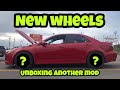 MAZDASPEED 6 GETS NEW WHEELS AND TIRES FOR DRAG RACING !!! Unboxing More Parts For The Car !