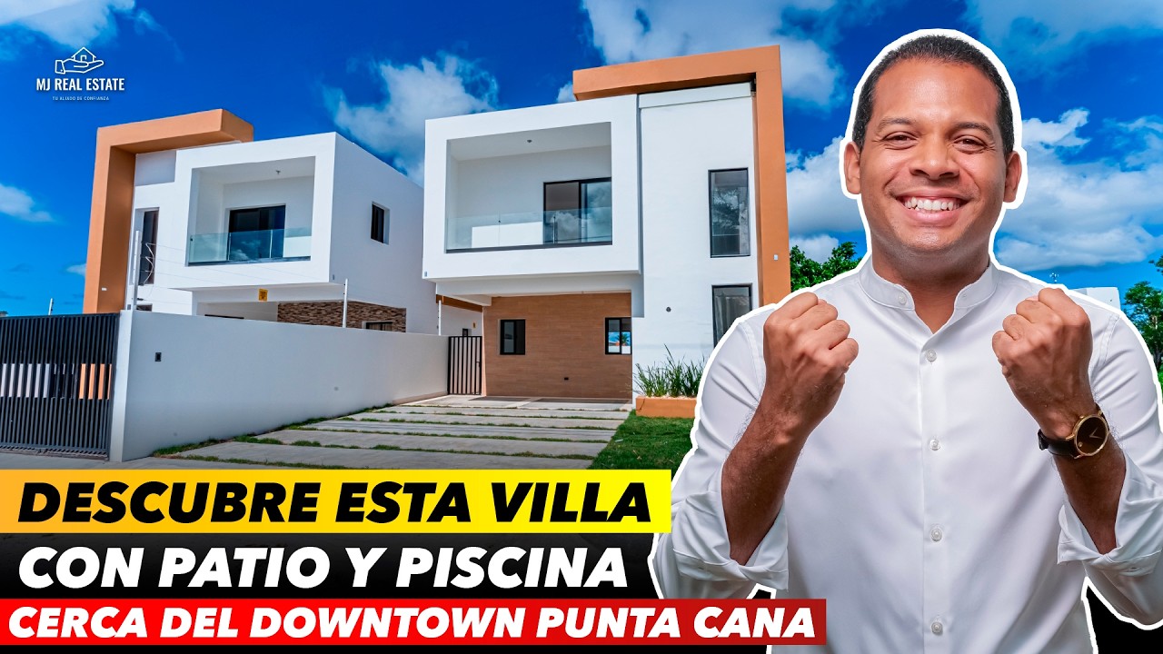 DESCUBRE ESTA VILLA CON PATIO Y PISCINA MUY CERCA DOWNTOWN PUNTA CANA