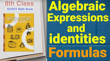 Class 8 || Chapter 9 Algebraic Expressions and identities || All Formulas