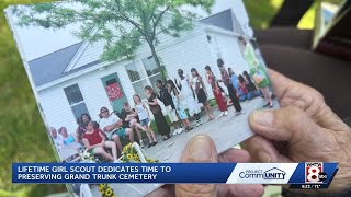 Portland woman honored for dedication to local cemetery, helping Girl Scouts,