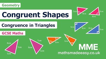 Geometry - Congruent Shapes (SSS, SAS, ASA, RHS)