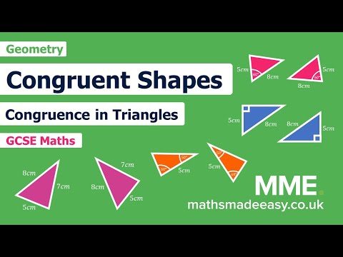 Geometry Congruent Shapes SSS SAS ASA RHS