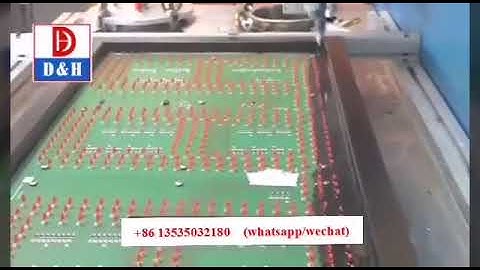 Glue dispensing and potting video for led screen