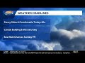 Video: Sunny &amp; in the 60s today; rain chances this weekend