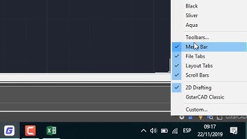 Menu tools in GStarCAD