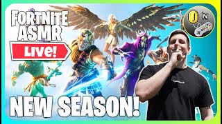 *LIVE* Fortnite ASMR Gaming NEW SEASON FIRST LOOK! (Intense Controller Sounds)