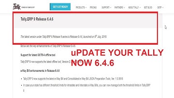 TALLY ERP9 6.4.6 || Upgrade/Update Your Tally Now || Latest Tally 6.4.6