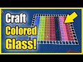 How To Make Colored Glass Or Stained Glass In Minecraft Survival Fast Method