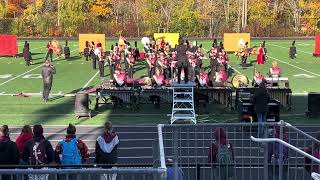 Millbury Marching Band at NESBA competition at Reading High school in Reading MA- 10-25-25
