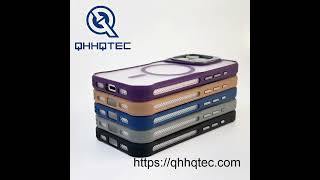 Funda Transparente MagSafe con Soporte Metálico #QHHQTEC #funda con soporte #wholesale