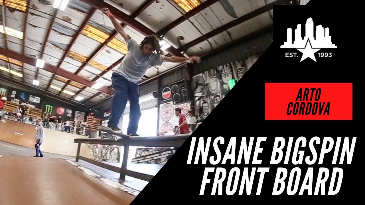 INSANE BIG SPIN FRONT BOARD ACROSS THE WHOLE BAR ARTO CORDOVA
