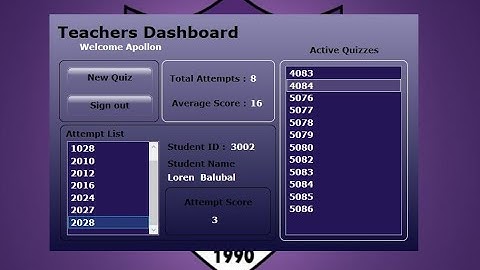 On the spot demo - Quiz Maker | Application Program with Database | SQL Server | WPF C#
