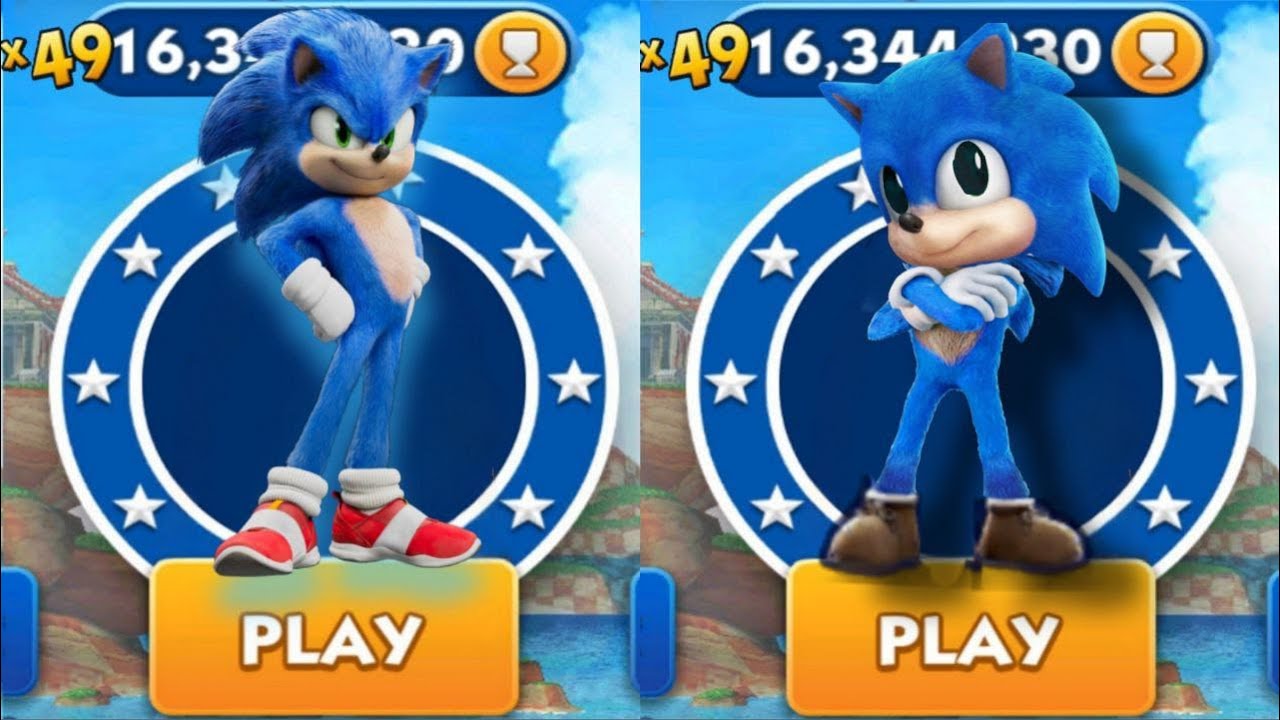 Sonic Dash VS Baby Sonic _ Movie Sonic vs All Bosses Zazz Eggman - YouTube