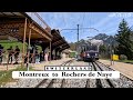 Cab ride  montreux to rochers de naye switzerland  train driver view  4kr