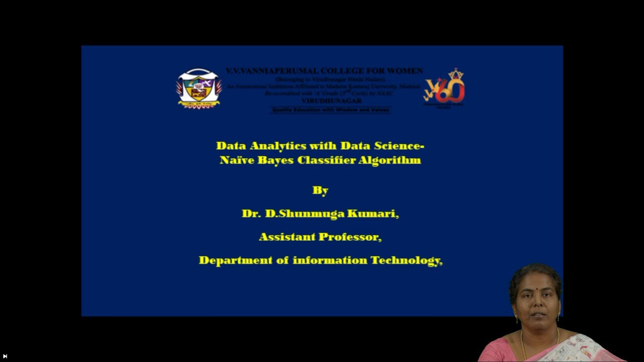 Data Analytics with Data Science - Naïve Bayes Classifier Algorithm ...