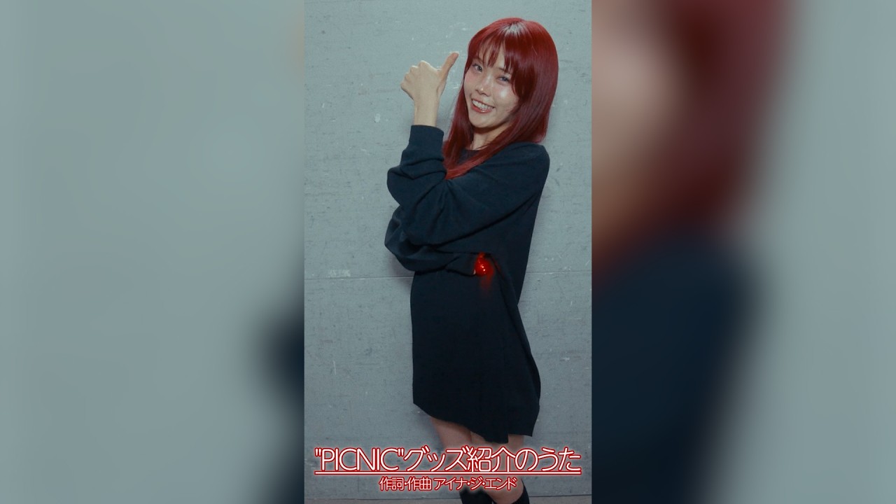 アイナ・ジ・エンド　お気に入りワッフルロンＴ　Ｌサイズ　PICNIC AiNA THE END 