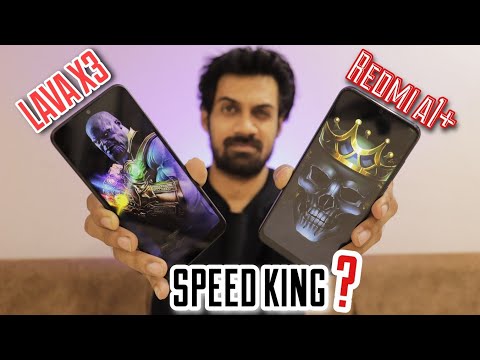 Lava X3 vs Redmi A1 Plus - Speed Test COMPARISON