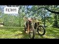 KTM 250SX and Suzuki RMZ 450 MUDDY Trail Ride