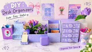 DIY Purple theme desk organizers💜 Part 1@MisspinkSpecs 